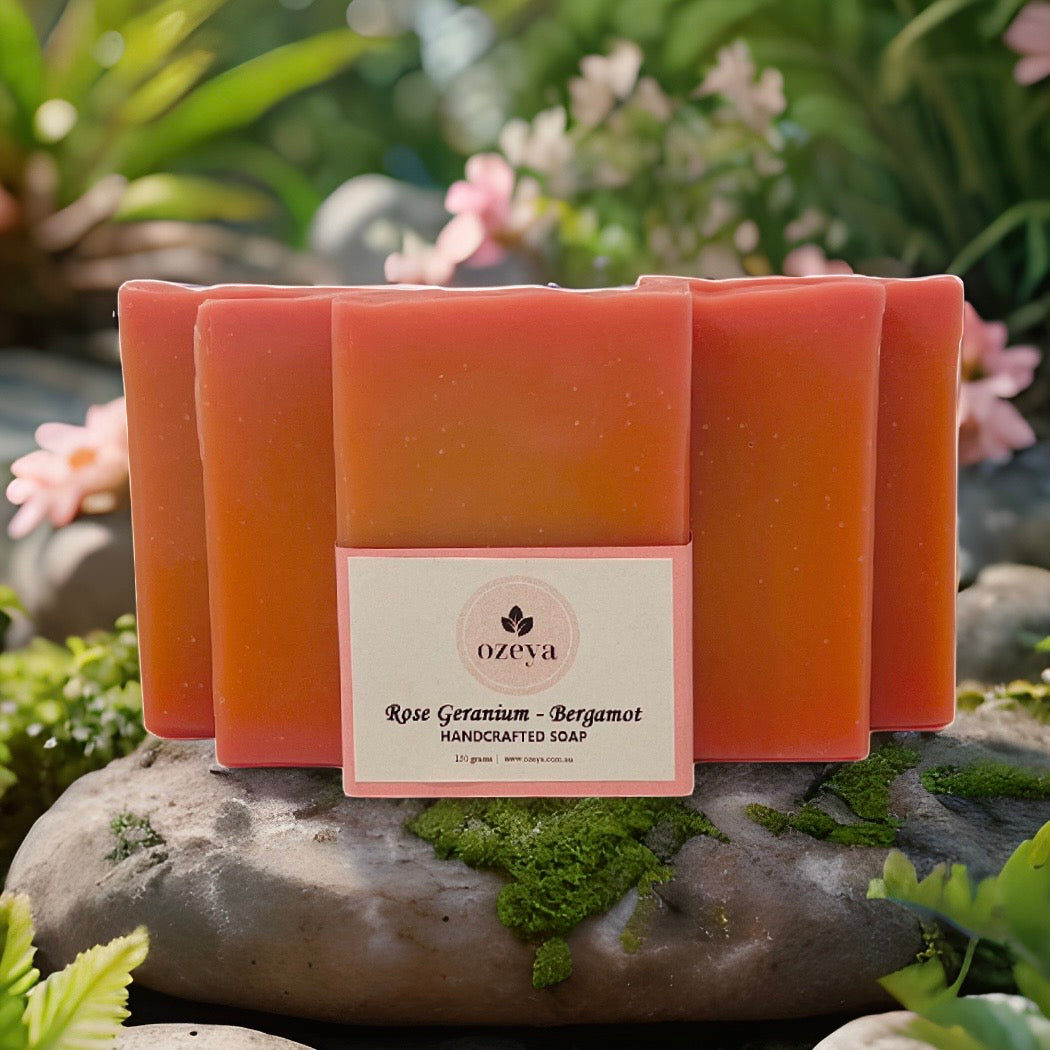 Rose Geranium & Bergamot Soap | Handmade Soap | Natural Soap
