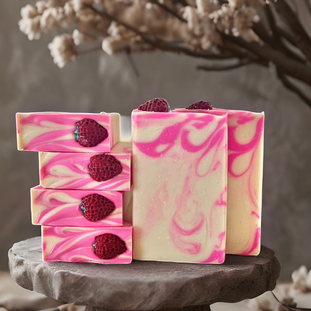 Champagne & Strawberries | Handmade Soap | Gifts for Her