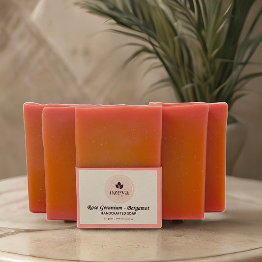 Rose Geranium  & Bergamot Soap | Handmade Soap | Natural Soap