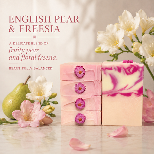 English Pear & Freesia | Handmade Soap | Gifts for Her