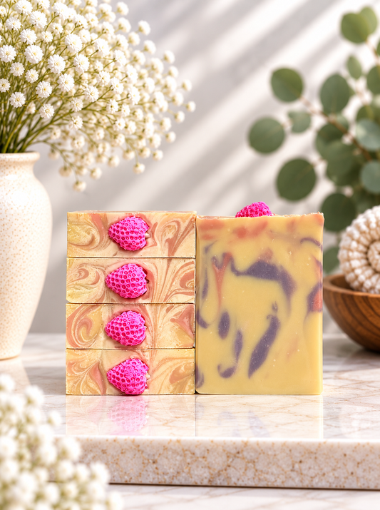 Champagne & Strawberries | Handmade Soap | Gifts for Her
