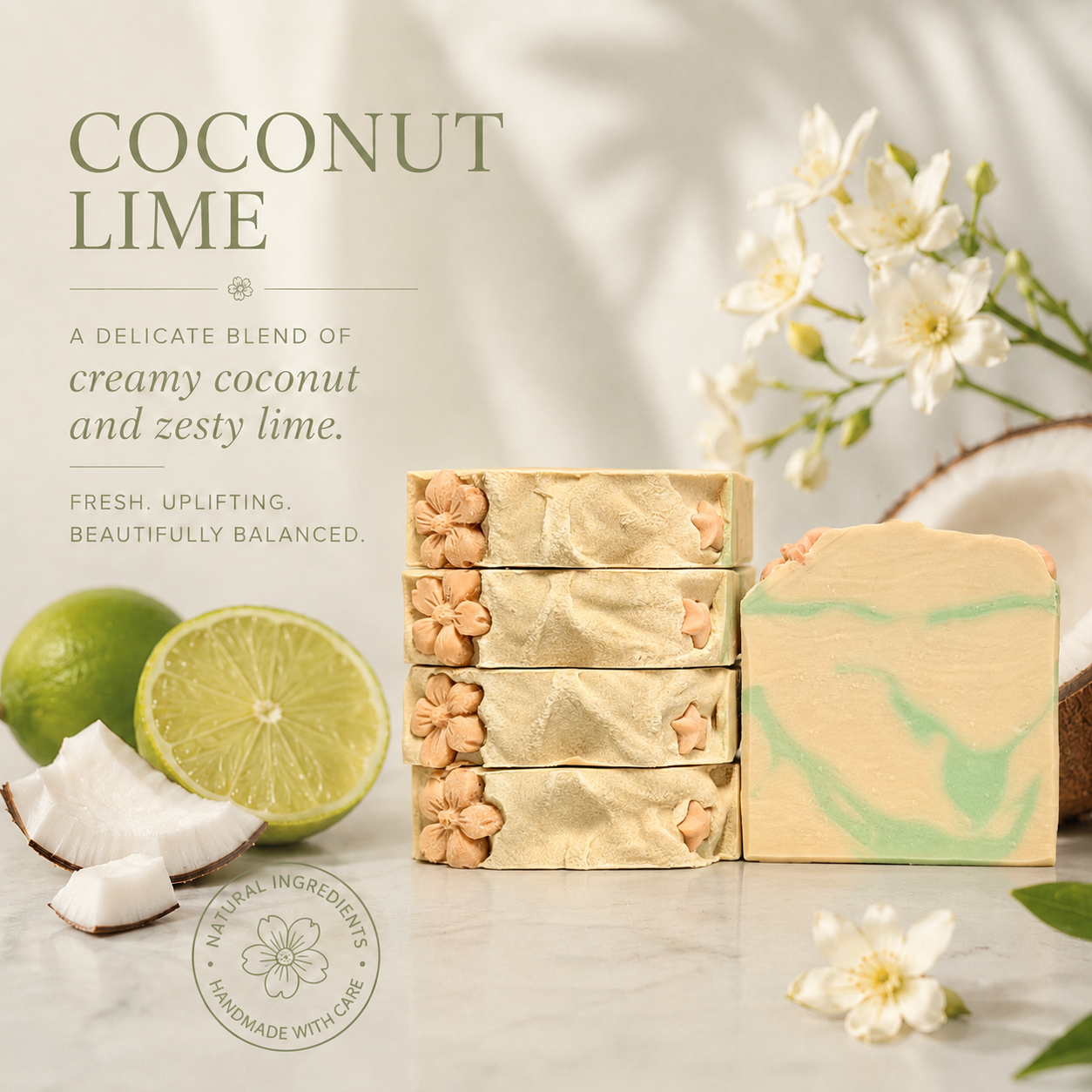 Coconut Lime | Handmade Soap | Shea Butter Soap
