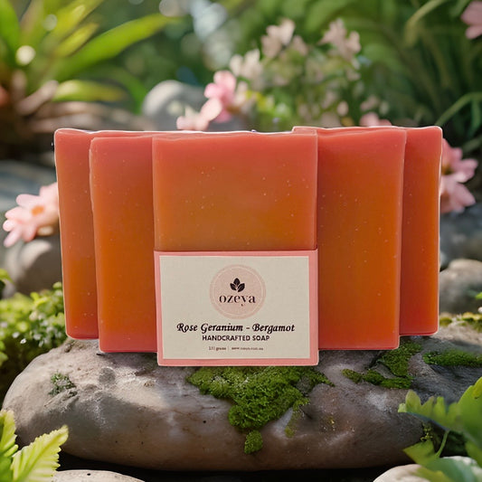 Rose Geranium  & Bergamot Soap | Handmade Soap | Natural Soap
