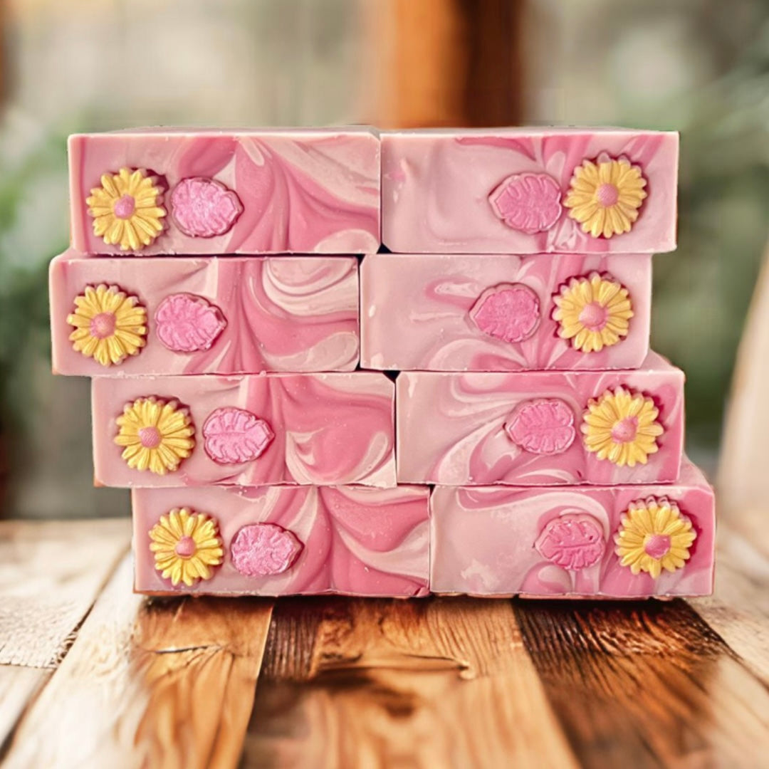 Opium Fields | Handmade Soap | Pink Soap | Luxury Soap